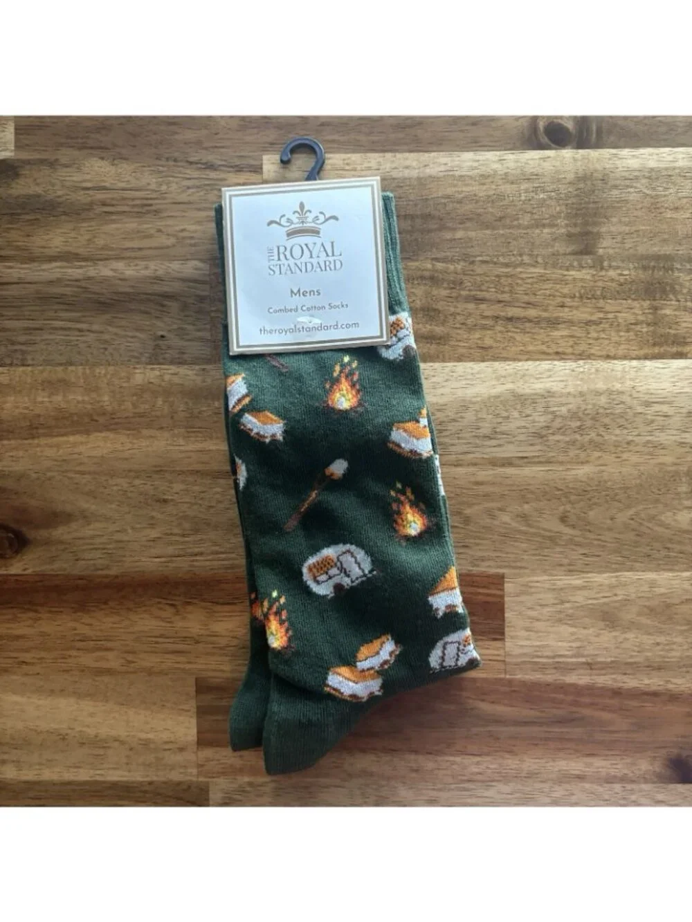 NWT The Royal Standard Men's‎ Camping Socks Green ONE SIZE Preppy Outdoor Nature